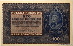 100 Marek POLOGNE  1919 P.027 SUP+
