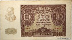 100 Zlotych POLOGNE  1940 P.097 TB