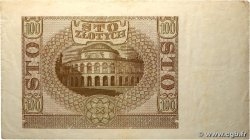 100 Zlotych POLOGNE  1940 P.097 TB