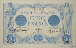 5 Francs BLEU FRANCIA  1912 F.02.02 SC