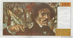 100 Francs DELACROIX modifié FRANCIA  1978 F.69.01c q.FDC