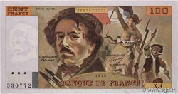 100 Francs DELACROIX modifié FRANCE  1978 F.69.01c