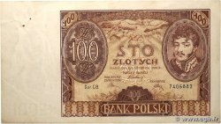 100 Zlotych POLOGNE  1934 P.075a TTB