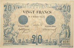 20 Francs NOIR FRANCE  1874 F.09.01 pr.SUP