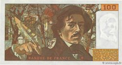 100 Francs DELACROIX modifié FRANCIA  1978 F.69.01h q.FDC