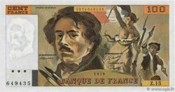 100 Francs DELACROIX modifié FRANCIA  1979 F.69.02c FDC