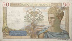 50 Francs CÉRÈS modifié FRANCE  1937 F.18.02 TB