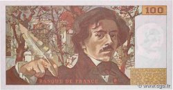 100 Francs DELACROIX modifié FRANCIA  1984 F.69.08a q.FDC