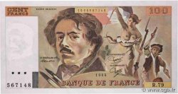 100 Francs DELACROIX modifié FRANCE  1984 F.69.08a