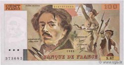 100 Francs DELACROIX modifié FRANCE  1984 F.69.08a