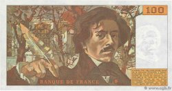 100 Francs DELACROIX modifié Petit numéro FRANCE  1988 F.69.12A128 NEUF