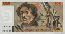 100 Francs DELACROIX modifié FRANCIA  1989 F.69.13c FDC