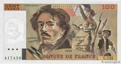 100 Francs DELACROIX modifié FRANCE  1989 F.69.13d