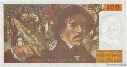 100 Francs DELACROIX imprimé en continu FRANCIA  1990 F.69bis.01a FDC