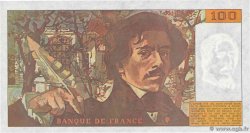 100 Francs DELACROIX imprimé en continu FRANCIA  1990 F.69bis.01a FDC