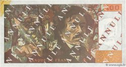 100 Francs DELACROIX imprimé en continu Essai FRANCIA  1990 F.69bis.01Ec AU