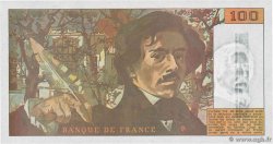 100 Francs DELACROIX imprimé en continu FRANCIA  1990 F.69bis.01bF- FDC