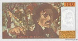 100 Francs DELACROIX imprimé en continu FRANCIA  1990 F.69bis.02a FDC