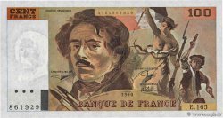 100 Francs DELACROIX imprimé en continu FRANCIA  1990 F.69bis.02b FDC