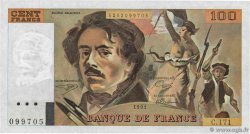 100 Francs DELACROIX imprimé en continu FRANCIA  1991 F.69bis.03a2 FDC