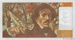 100 Francs DELACROIX imprimé en continu FRANCIA  1991 F.69bis.03a2 FDC