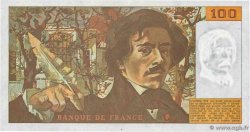 100 Francs DELACROIX imprimé en continu FRANCIA  1991 F.69bis.03c1 FDC