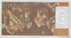 100 Francs DELACROIX imprimé en continu Grand numéro FRANCE  1991 F.69bis.04aA190 pr.NEUF