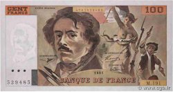 100 Francs DELACROIX imprimé en continu FRANCE  1991 F.69bis.04a