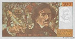 100 Francs DELACROIX imprimé en continu FRANCIA  1991 F.69bis.04b FDC