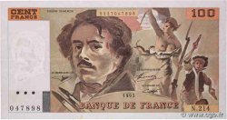 100 Francs DELACROIX imprimé en continu FRANKREICH  1993 F.69bis.05