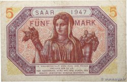 5 Mark SARRE FRANCIA  1947 VF.46.01 MBC