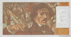 100 Francs DELACROIX imprimé en continu Numéro spécial FRANCIA  1993 F.69bis.08 FDC