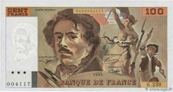100 Francs DELACROIX imprimé en continu FRANCE  1993 F.69bis.08