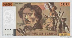 100 Francs DELACROIX 442-1 & 442-2 FRANCIA  1994 F.69ter.01a FDC