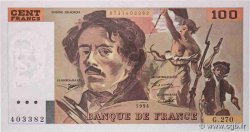 100 Francs DELACROIX 442-1 & 442-2 FRANCE  1994 F.69ter.01b