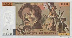 100 Francs DELACROIX 442-1 & 442-2 FRANCIA  1994 F.69ter.01c FDC