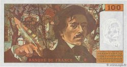 100 Francs DELACROIX 442-1 & 442-2 FRANCIA  1994 F.69ter.01c FDC
