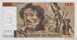 100 Francs DELACROIX 442-1 & 442-2 FRANCIA  1994 F.69ter.01c FDC