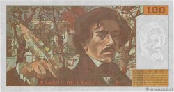 100 Francs DELACROIX 442-1 & 442-2 FRANCIA  1995 F.69ter.02c FDC