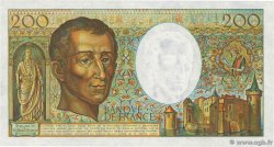 200 Francs MONTESQUIEU FRANCE  1981 F.70.01 SPL