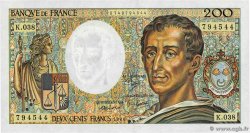 200 Francs MONTESQUIEU FRANCE  1986 F.70.06 pr.NEUF