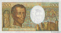 200 Francs MONTESQUIEU Petit numéro FRANCE  1987 F.70.07A44 pr.NEUF