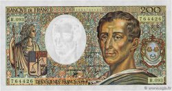200 Francs MONTESQUIEU FRANCIA  1990 F.70.10b FDC