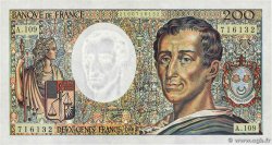 200 Francs MONTESQUIEU FRANCIA  1992 F.70.12a AU+