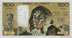 500 Francs PASCAL FRANCIA  1975 F.71.13 q.FDC