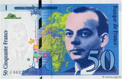 50 Francs SAINT-EXUPÉRY Mouton décalé Fauté FRANCIA  1992 F.72f1.01 FDC