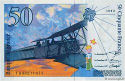 50 Francs SAINT-EXUPÉRY Mouton décalé Fauté FRANCE  1993 F.72f1.02 NEUF