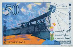 50 Francs SAINT-EXUPÉRY FRANCIA  1993 F.72.02 FDC