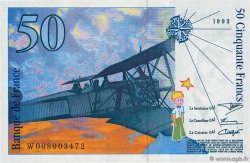 50 Francs SAINT-EXUPÉRY FRANCIA  1993 F.72.02 FDC