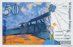 50 Francs SAINT-EXUPÉRY FRANCE  1993 F.72.02 UNC